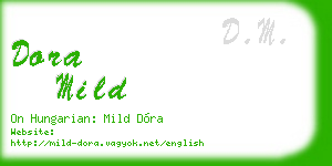 dora mild business card