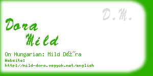 dora mild business card